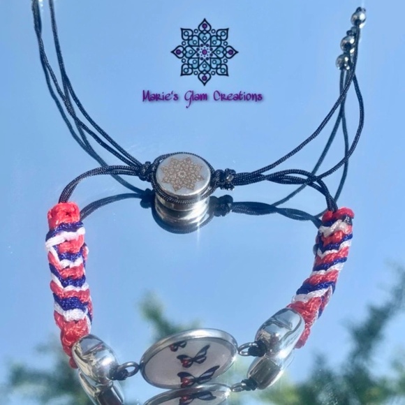 Women Patriot Bracelet-Adjustable Cuban Bracelet-Cuba Flag Colors - Cuban Pride - Picture 6 of 6